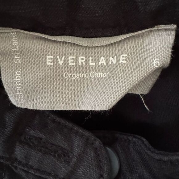 Everlane The Fatigue Women’s Short-Sleeve Jumpsuit Sz 6 Crop Utility Minimalist - Picture 8 of 9